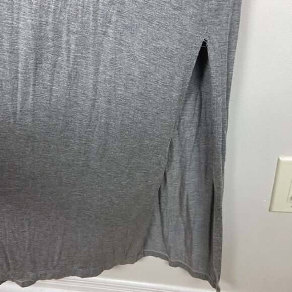 J Crew Grey Modal Maxi Dress Size Small Grey Sleeveless Stretch Style A2440 Boho - Picture 3 of 13